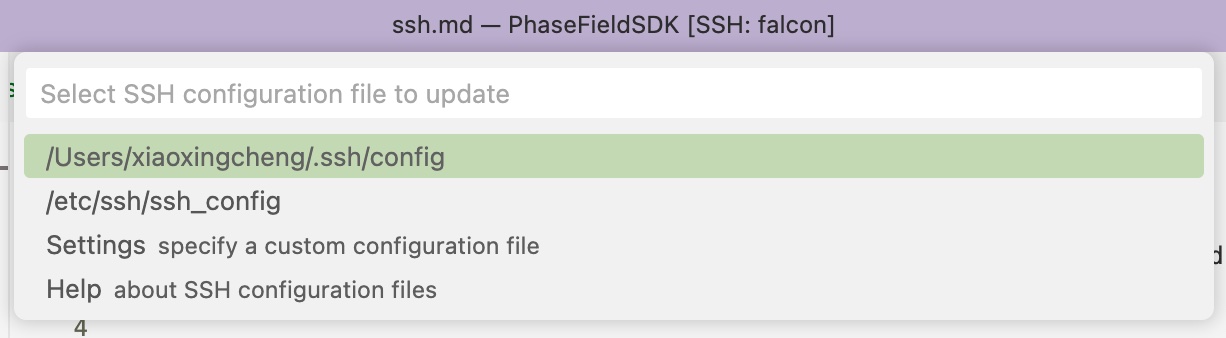 ssh-configfile